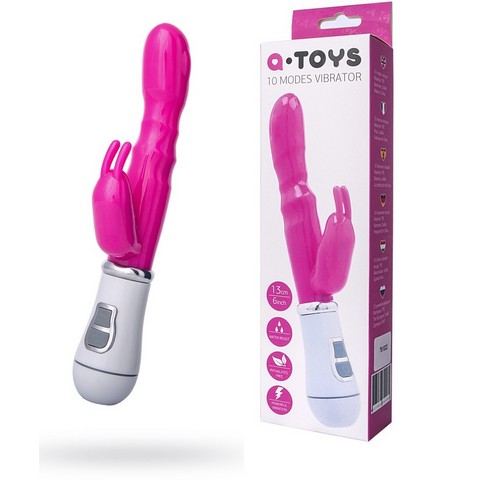 Вибратор-кролик TOYFA A-Toys, TPE, розовый, 20 см
