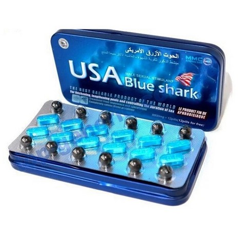 USA BLUE SHARK (акулий хрящ) (потенция) 12 шт