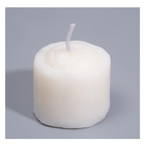 Свеча для БДСМ 'Роза', белая, низкотемпературный воск, 3,2 см