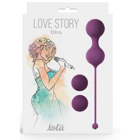Набор вагинальных шариков Love Story Diva Lavender Sunset