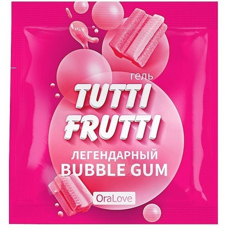 Интимный гель TUTTI-FRUTTI BUBBLE GUM 4 г