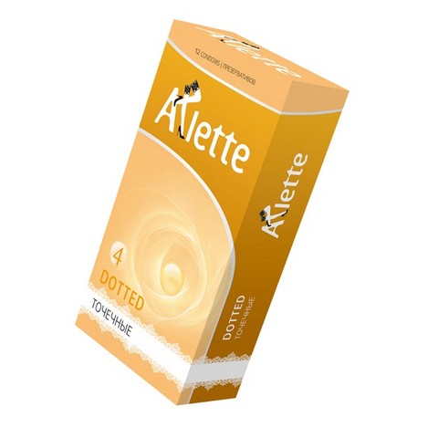 Презервативы Arlette, dotted, латекс, точечные, 18,5 см, 5,4 см,