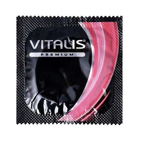 Презерватив С кольцами и точками 1 шт. Vitalis Premium Sensation