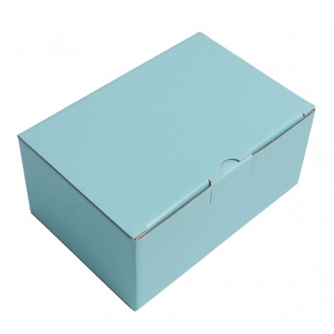 Коробка подарочная голубая 22*15*10 см