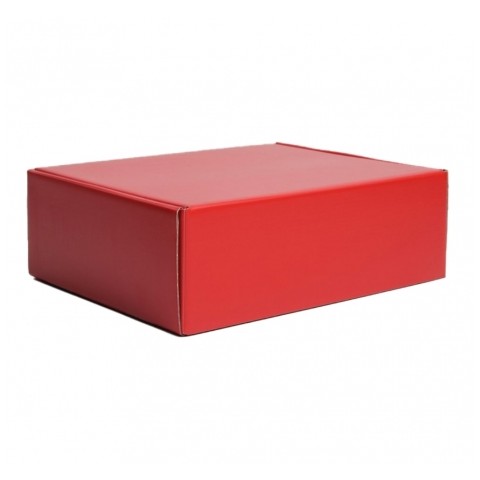 Коробка подарочная красная 27*21*9 см