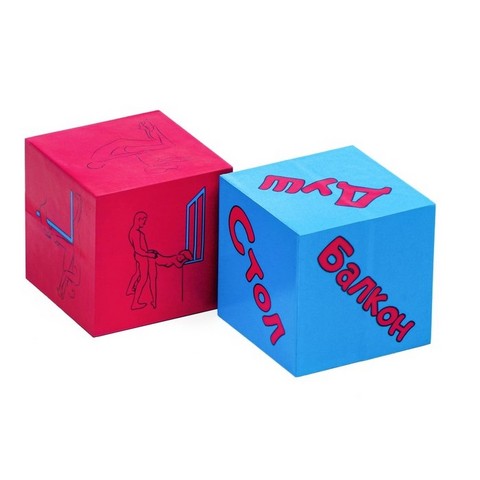 Кубики для взрослых 'Оки Чпоки', 2 шт, 4х4 см